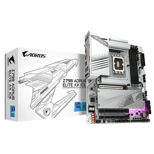 Gigabyte Z790 AORUS ELITE AX ICE Intel LGA 1700 ATX Motherboard