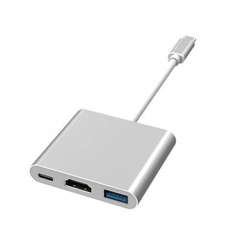 Type C Hub 3 in 1 Multiport Type C USB 3.0 HDMI 4K