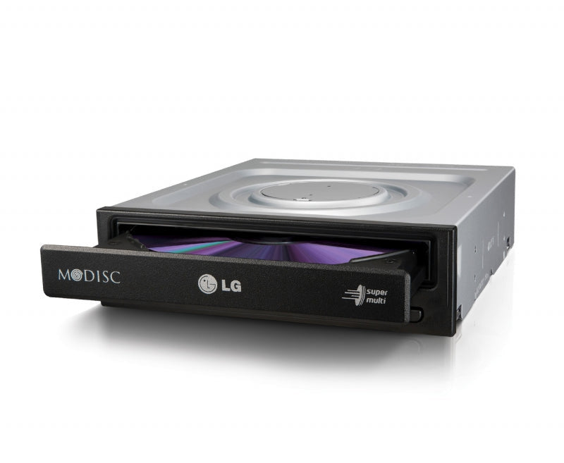 LG GH24NSD1, 24X+-DL DVDR/RW OEM Burner Black SATA Drive, Cyberlink, 1 Year