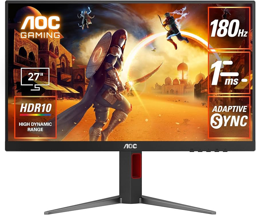 Refurbished AOC 27G4 Gaming Monitor, 3 Month Warranty