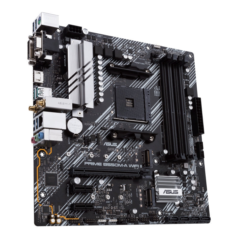 ASUS PRIME B550M-A WIFI II mATX AMD AM4 Motherboard