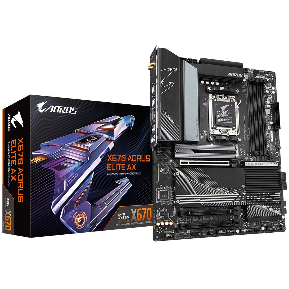 Gigabyte X670 AORUS Elite AX ATX AM5 Motherboard