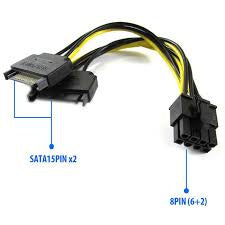 SATA to 6+2 Pin Cable