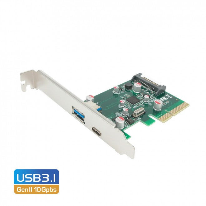 Simplecom EC312 PCIe Type-C and Type-A Extension Card