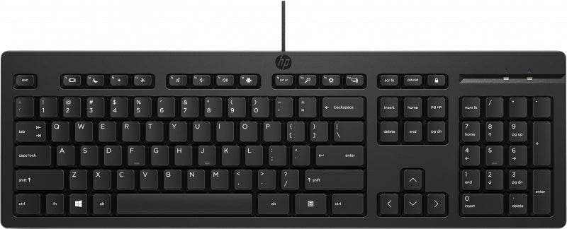 HP 125 Wired Keyboard Black