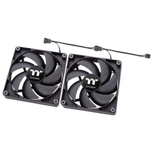 Thermaltake CT140 PC Cooling Fan 2 Pack Black