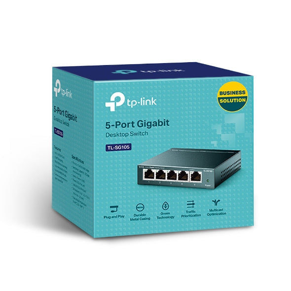 TP-Link 5 Port Switch Desktop, Gigabit, TL-SG105