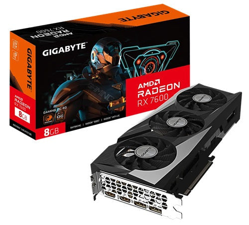 Gigabyte Radeon RX 7600 GAMING OC 8GB GDDR6 GPU