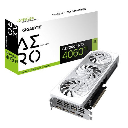 Gigabyte Nvidia GeForce RTX 4060 Ti 8GB GV-N406TAERO OC-8GD