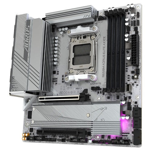 Gigabyte B650M AORUS ELITE AX ICE AMD ATX Motherboard