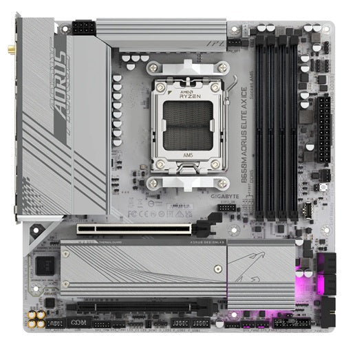 Gigabyte B650M AORUS ELITE AX ICE AMD ATX Motherboard