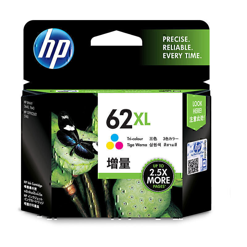 HP 62XL Tri-Colour Ink