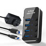 4 Port USB 3.0 HUB Powered +High Speed Splitter Extender