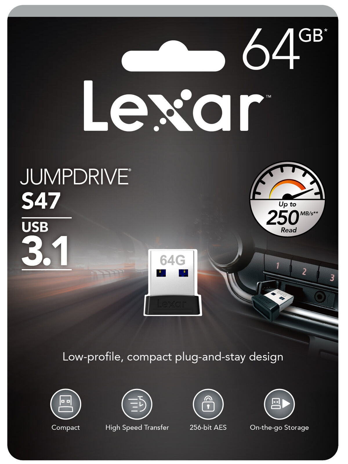 LEXAR JumpDrive S47 64GB USB
