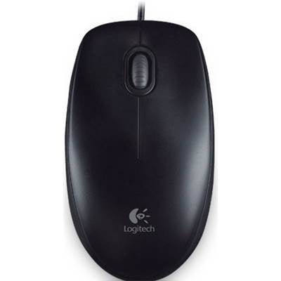 Logitech B100 Wired Optical Mouse Black