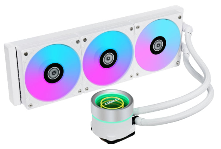 Lian Li Galahad II Trinity 360 ARGB AIO Liquid CPU Cooler, White