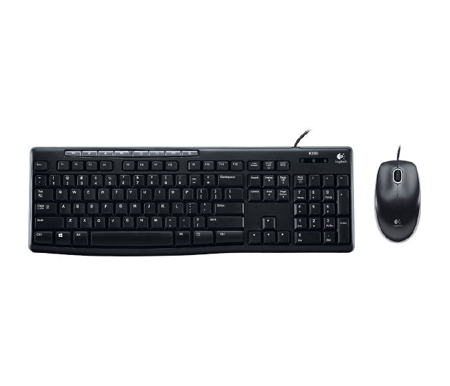 Logitech MK200 MEDIA Corded Keyboard and Mouse Combo