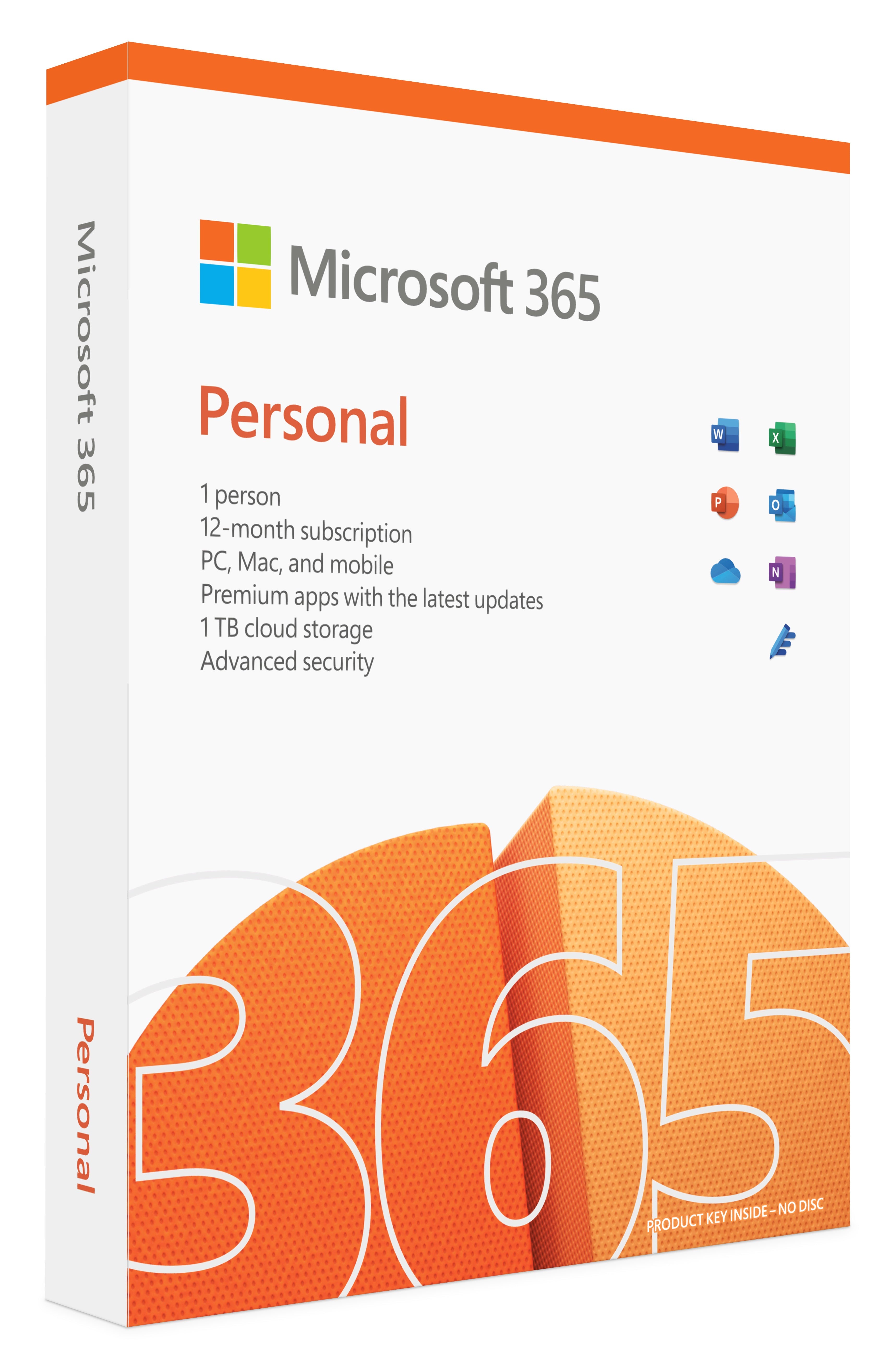 Microsoft Office 365 Personal Retail Box 1 Year Subscription