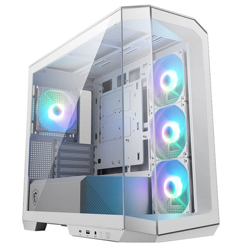 MSI MAG PANO M100R PZ White Micro-Tower Tempered Glass Case