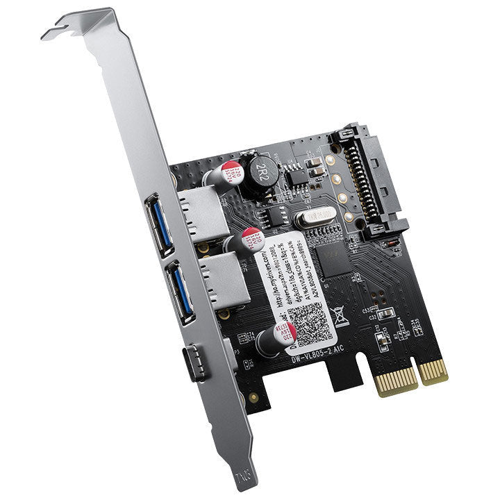 PCIE Type C + x2 USB 3.0 Card