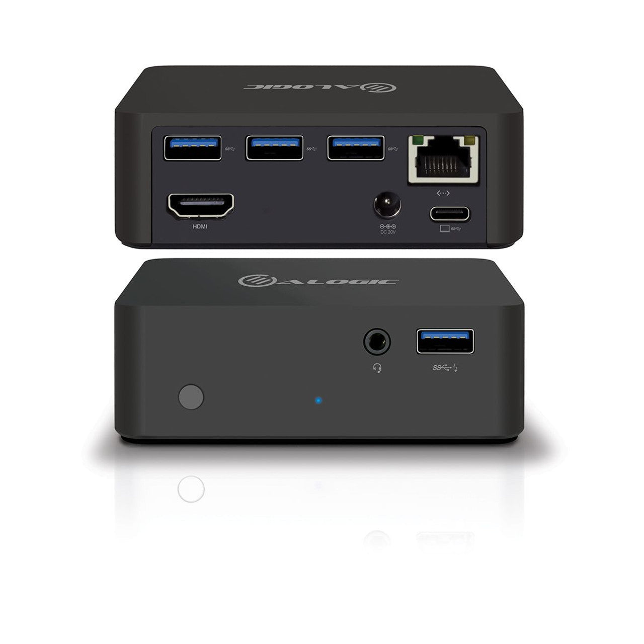 Refurbished ALOGIC USB-C Power Dock Black, 3 Month Warranty