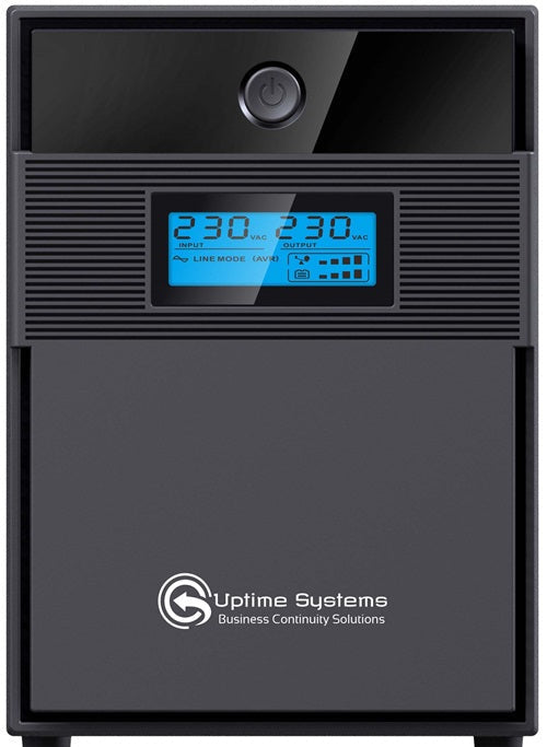 Uptime ES1500-AVR, Elite Series, Line Interactive UPS with LCD Display, 1500VA, 900W, Tower, 230 V AC, 60Hz