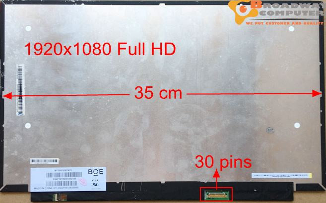 15.6inch slim IPS led full hd 1920x1080 30pins