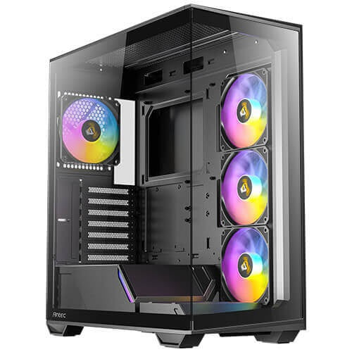 Antec C3-ARGB Constellation Series Mid-Tower Tempered Glass Case Black