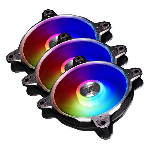 Lian Li BR DIGITIAL 120R-3G Bora Digital RGB 120MM Fans 3 Pack Space Grey