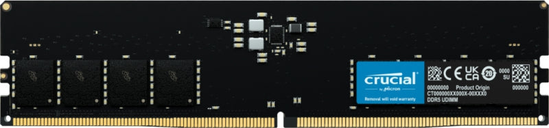 Crucial CT16G48C40U5, DIMM, DDR5 16GB 4800MHz Black